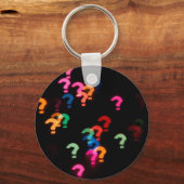 Porte-clés Formes de livre Abstraites Points d'interrogation (Recto)