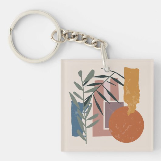 Porte-clés Formes Et Étapes patinées (Devant)