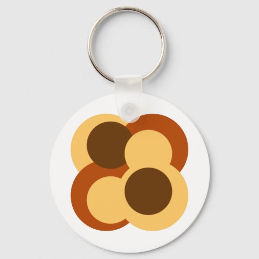 Porte-clés Formes géométriques Abstraites (Recto)