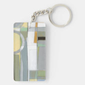 Porte-clés Formes géométriques abstraites colorées (Dos)