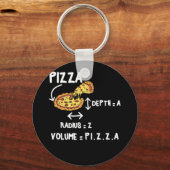Porte-clés Formes mathématiques cercles de pizza (Recto)