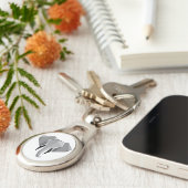 Porte-clés Formes simples Géométrie Tête d'éléphant (Côté )