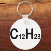 Porte-clés Formule Chimique De Carburant Diesel (Recto)