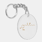 Porte-clés Formule chimique Gingerol Molecule Gingerol (Devant gauche)