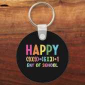 Porte-clés Formule Mathématique 100 Jours D'école Drôle Prof  (Recto)