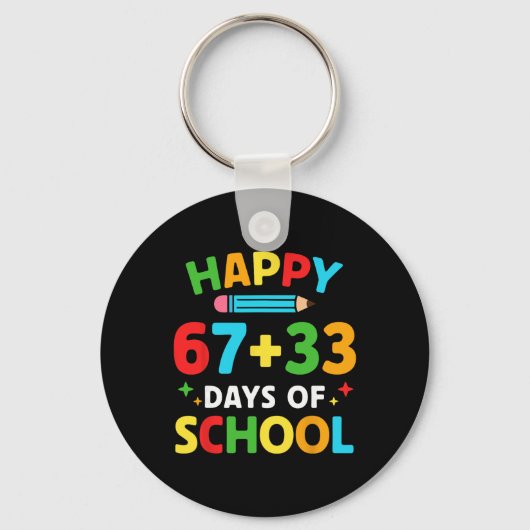 Porte-clés Formule Mathématique 100 Jours D'école Drôle Prof  (Recto)