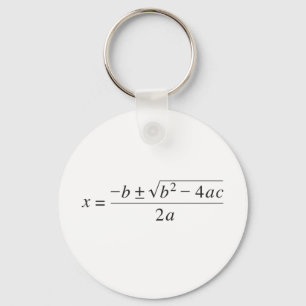Porte-clés formule quadratique
