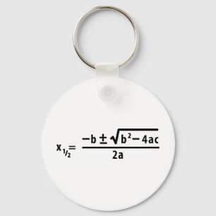 Porte-clés formule quadratique
