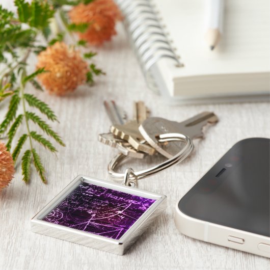 Porte-clés Formules dans l'espace mathématique (Côté)