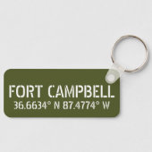 Porte-clés Fort Campbell Latitude Longitude (Recto)
