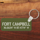 Porte-clés Fort Campbell Latitude Longitude (Recto)