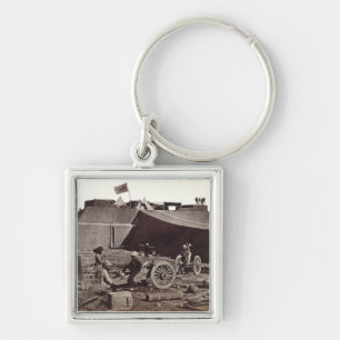Porte-clés Fort de Pehlang, 1860 (copie d'argent d'albumen)