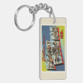 Porte-clés Fort Wayne Indiana DANS le vieux souvenir de (Devant gauche)