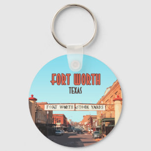 Porte-clés Fort Worth Texas Stock Yards Vintage