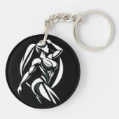 Porte-clés Forte condition physique féminine Formation person (Dos)