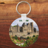 Porte-clés Forteresse de Carcassonne en France (Recto)