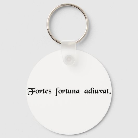Porte-clés Fortune favors the bold. (Recto)