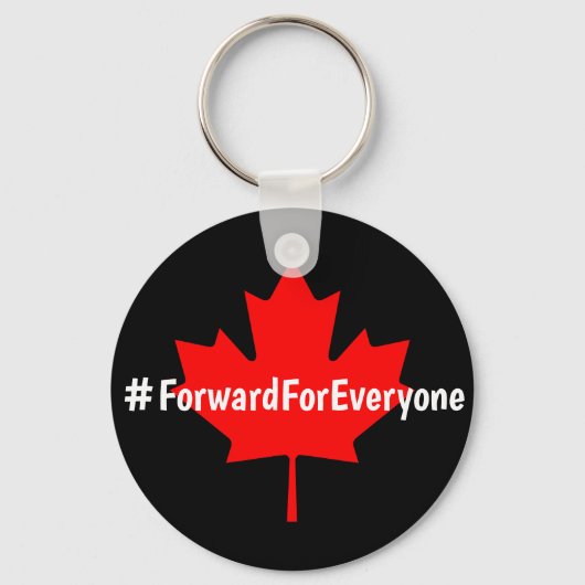 Porte-clés #ForwardForAll Canada Parti libéral Slogan (Recto)