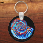 Porte-clés fossile ammonique (Recto)