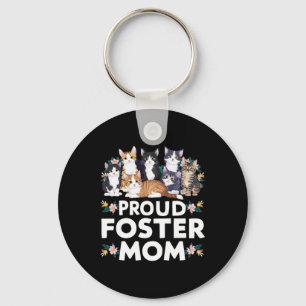 Porte-clés Foster Cat Adopter Fier Foster Maman
