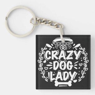 Porte-clés Fou chien Lady Chien Maman