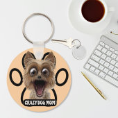 Porte-clés Fou chien maman-fou chien