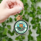 Porte-clés Fou du recyclage (Main)