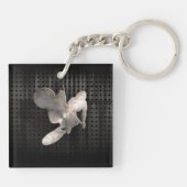 Porte-clés Fouet de motocross ; Noir frais (Dos)