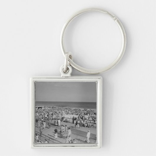 Porte-clés Foule sur la plage (Devant)