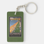 Porte-clés Foules le long d'affiche de chemins de fer de (Dos)