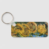 Porte-clés Four Cut Sunflowers par Vincent van Gogh (Verso)