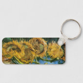 Porte-clés Four Cut Sunflowers par Vincent van Gogh (Recto)