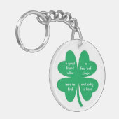 Porte-clés Four Leaf Clover et Best Friends (Devant gauche)