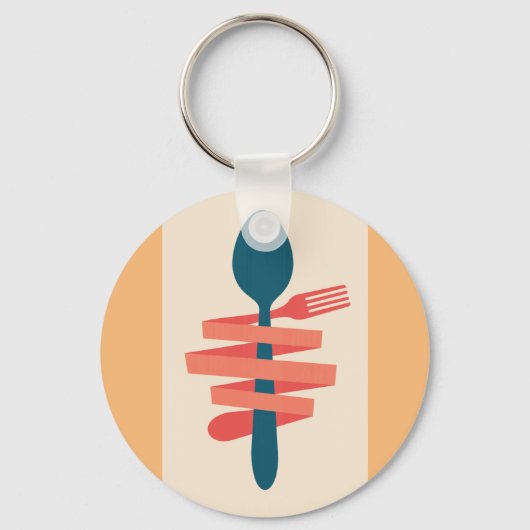 Porte-clés Fourche Et Cuillère (Recto)