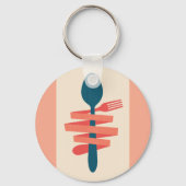 Porte-clés Fourche Et Cuillère (Verso)