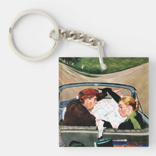 Porte-clés Fourchette dans la route