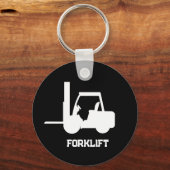 Porte-clés Fourchette noir et blanc personnalisée (Verso)