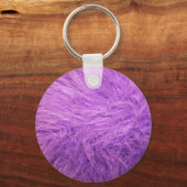 Porte-clés Fourrure Violet Lilas (Verso)