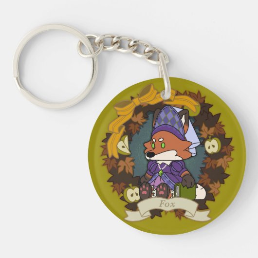 Porte-clés fox Acrylic Keychain (Devant)
