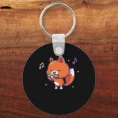 Porte-clés Fox Harmonica Instrument Blues Musique Sound Cadea (Recto)