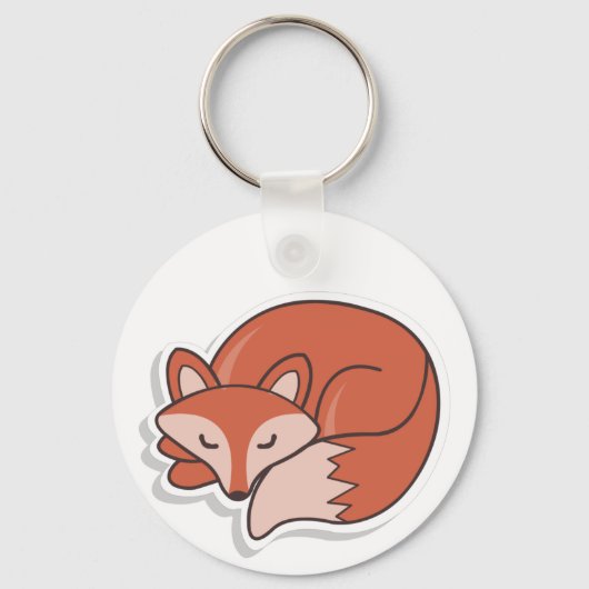Porte-clés Fox Sleep (Recto)