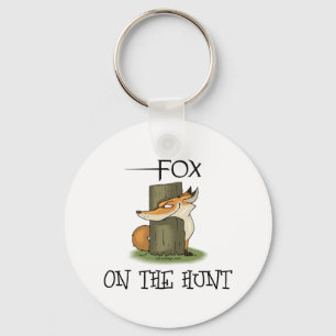 Porte-clés Fox sur la chasse