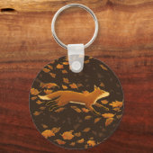 Porte-clés Fox Traversant L'Automne (Recto)