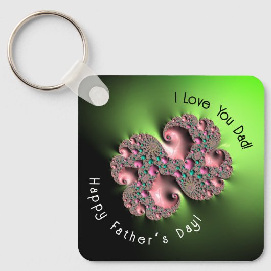 Porte-clés Fractal3 Bonne fête des pères ! (Recto)