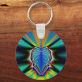 Porte-clés Fractale cardiaque (Recto)