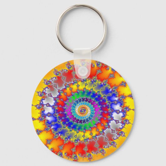 Porte-clés Fractale psychédélique (Recto)