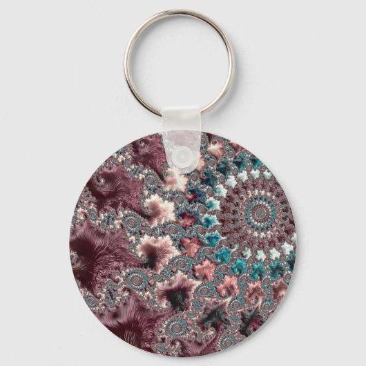 Porte-clés Fractale spirale Super rétro (Recto)