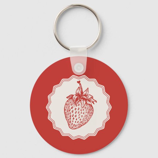 Porte-clés Fraise (Recto)