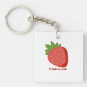 Porte-clés Fraise Fraîcheur d'été (Devant)