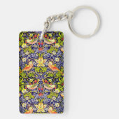 Porte-clés Fraise Thief Oiseaux William Morris (Dos)